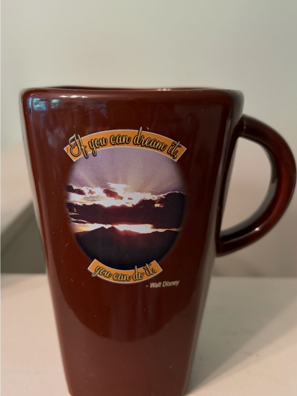 Disney Brown Sunrise Dream Ceramic Mug